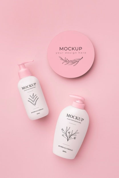 Hydro Alcoholic Gel Package Mockup Psd