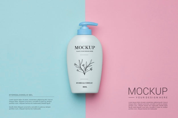 Hydro Alcoholic Gel Package Mockup Psd