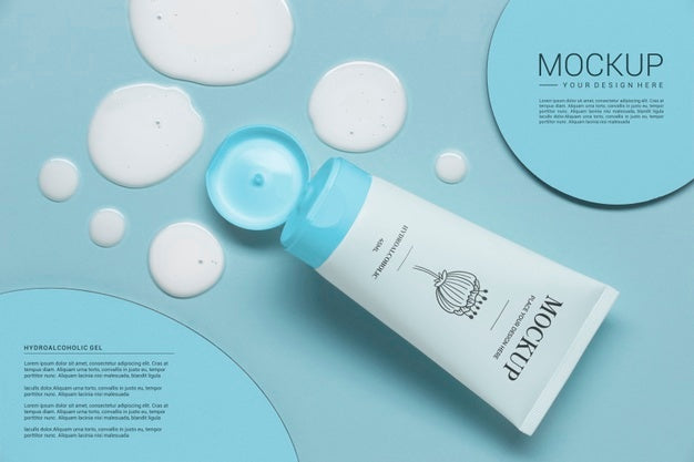 Hydro Alcoholic Gel Package Mockup Psd