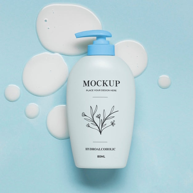 Hydro Alcoholic Gel Package Mockup Psd