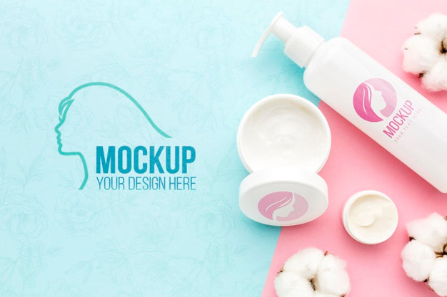 Hygiene And Beauty Concept Mock-Up Psd