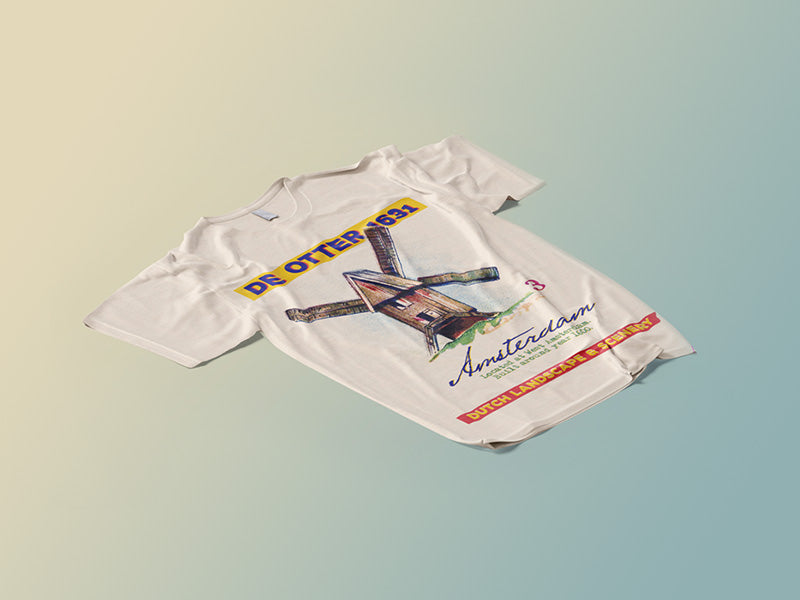 White T-Shirt Perspective Mockup