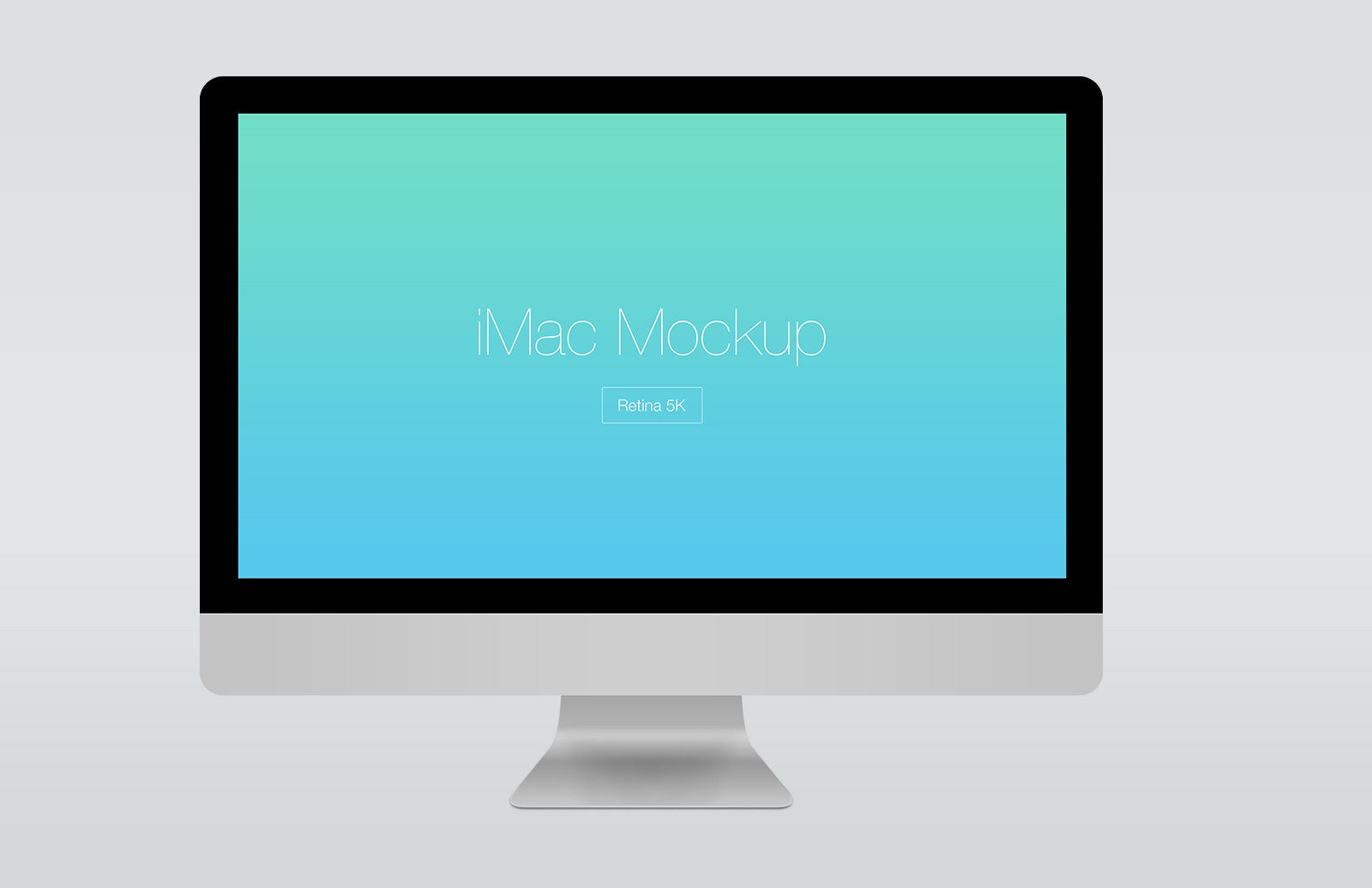 iMac Retina 5K PSD Mockup