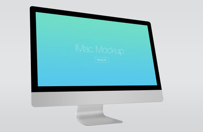 iMac Retina 5K PSD Mockup