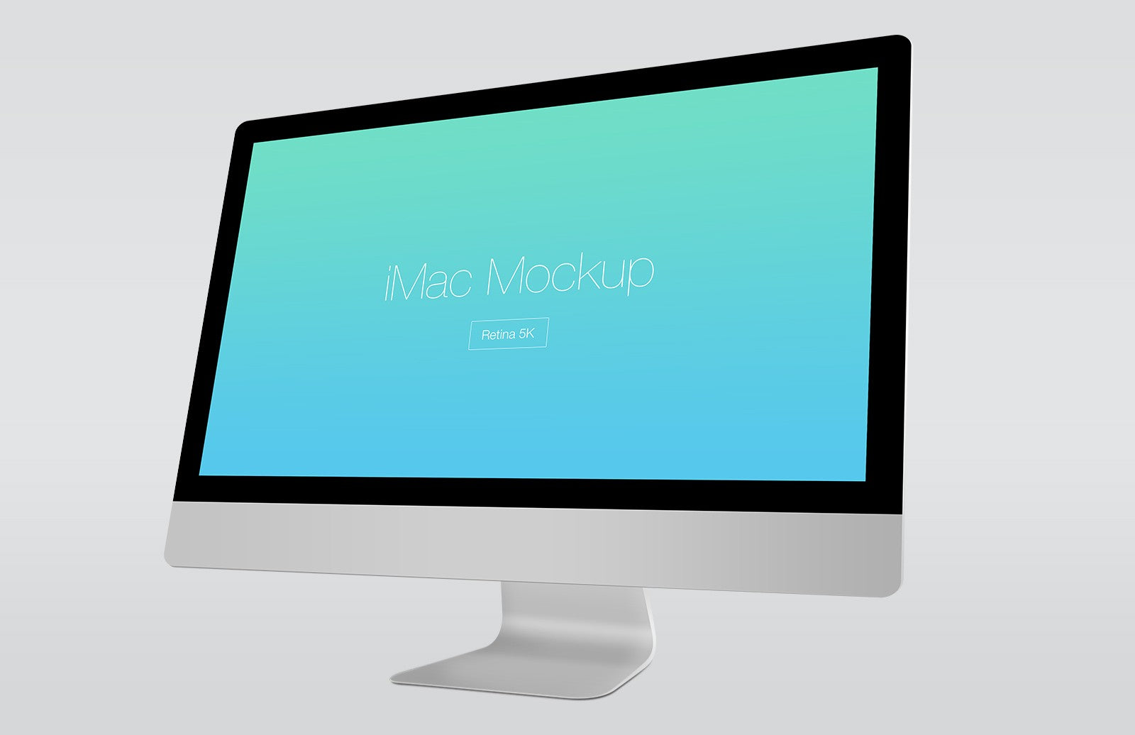 iMac Retina 5K PSD Mockup