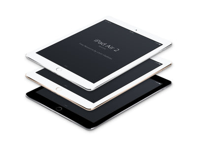 iPad Air 2 Clean and White Perspective MockUp