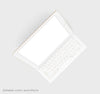 White iPad Pro Mockup with Keyboard
