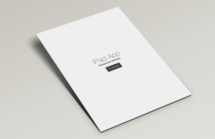 iPad App Perspective Mockup