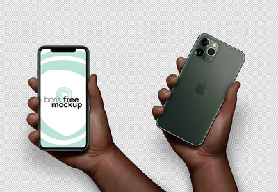 iPhone 11 Pro Max Mockup in a Hand