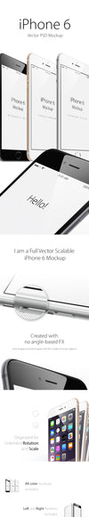 iPhone 6 Plus Cool Angle View MockUp
