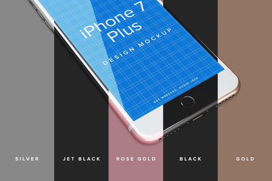 Floating iPhone 7 Plus PSD Mockup