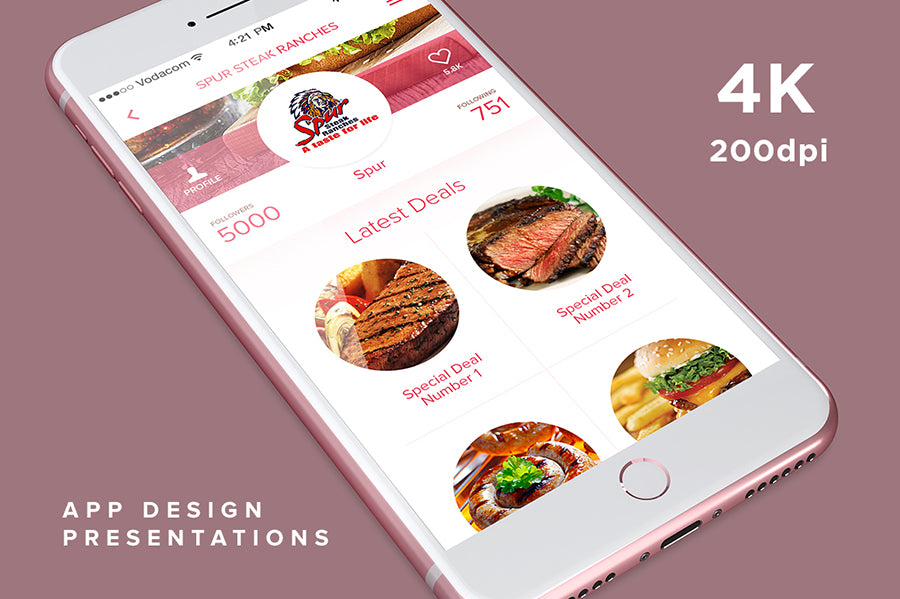 Floating iPhone 7 Plus PSD Mockup