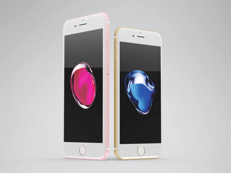 iPhone 7 Mockups Available in All Colors