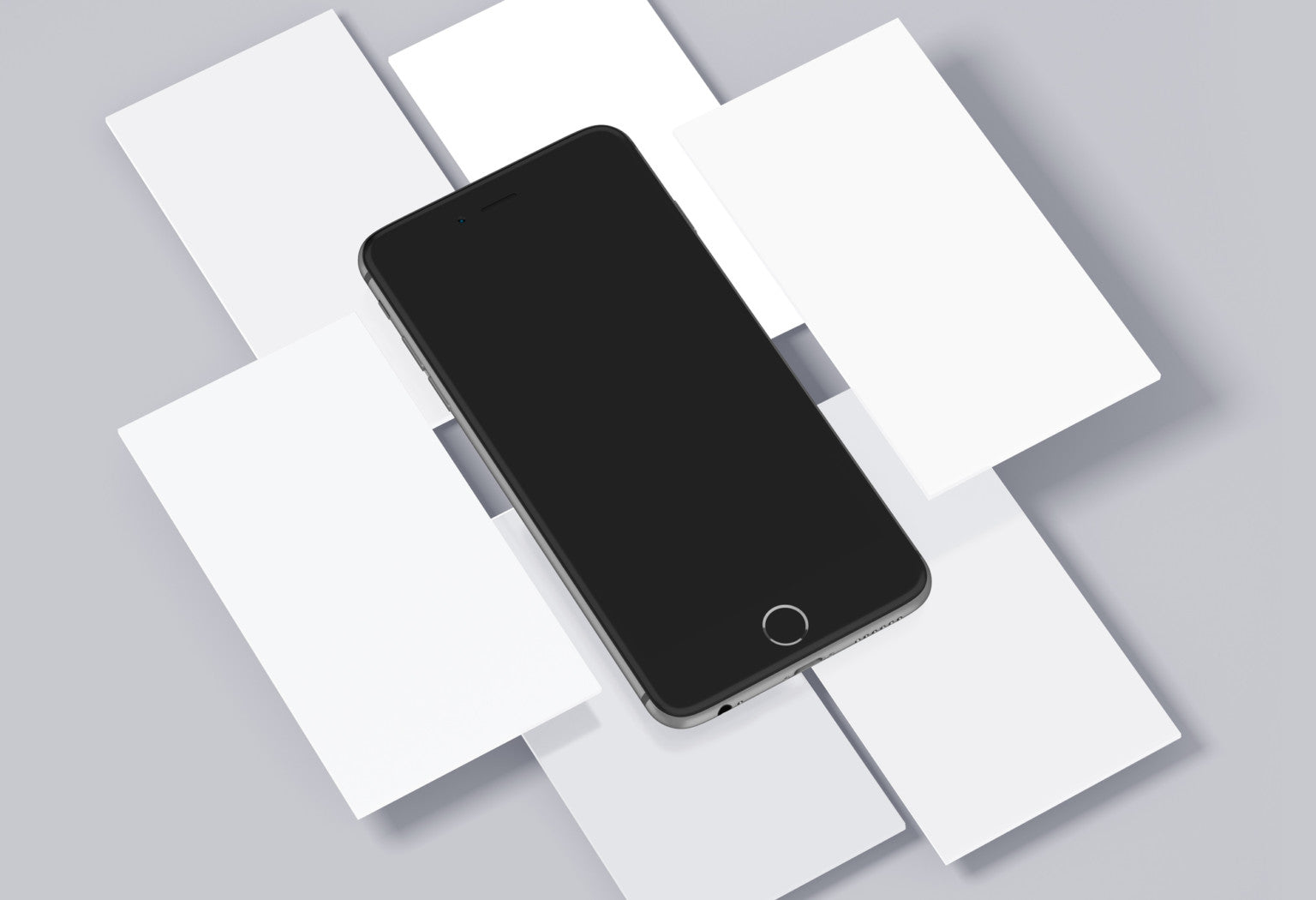 iPhone and Mobile Screen Designs Mockups