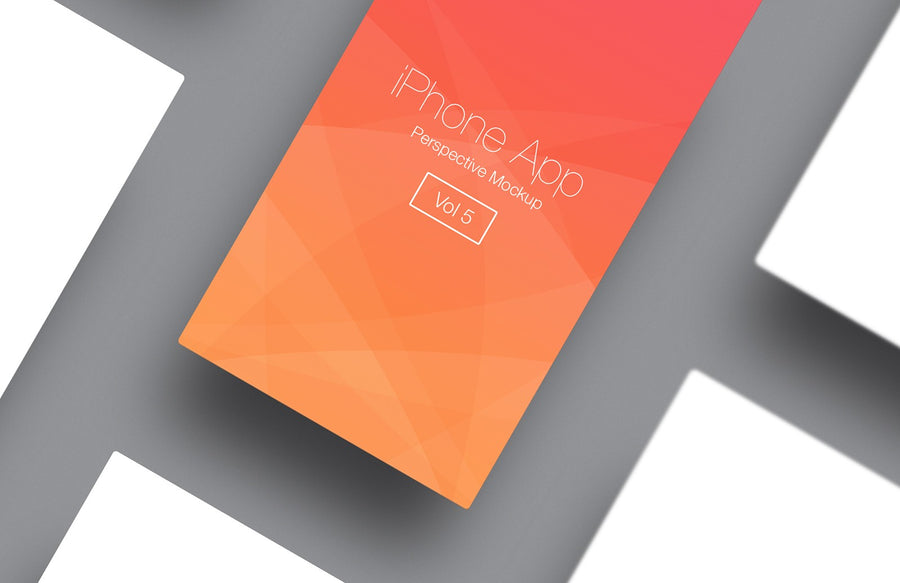 iPhone App Perspective Mockup