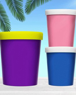 Ice Cream Bucket Tub Mockup Psd