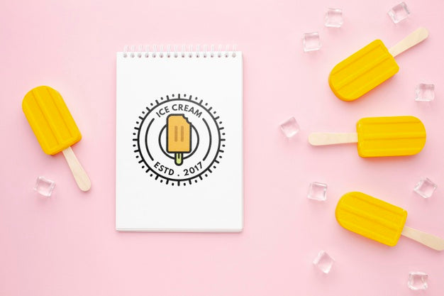 Ice Cream Concept Mock-Up Psd