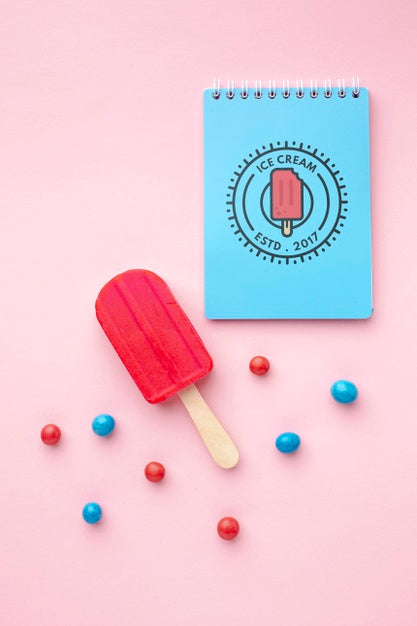 Ice Cream Concept Mock-Up Psd