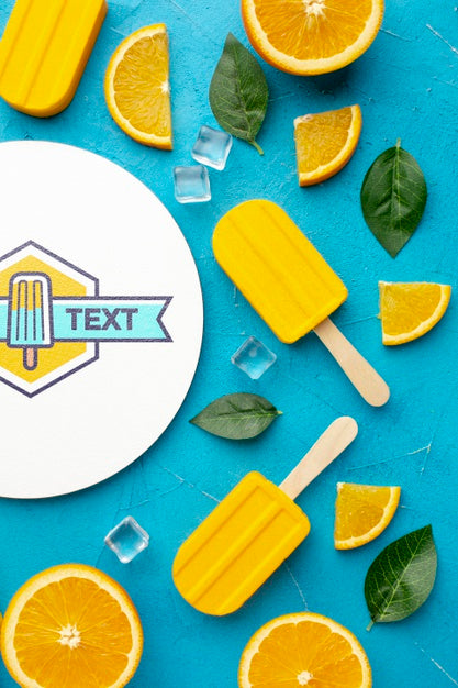 Ice Cream Concept Mock-Up Psd