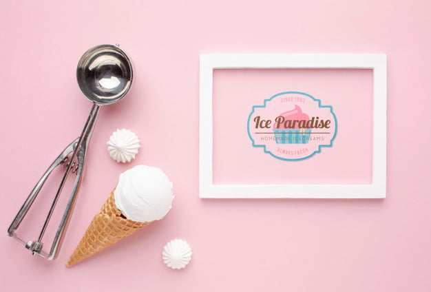 Ice Cream Concept Mock-Up Psd