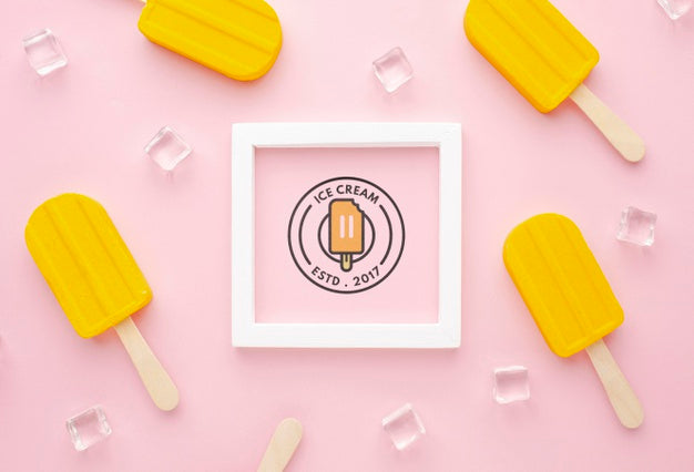 Ice Cream Concept Mock-Up Psd