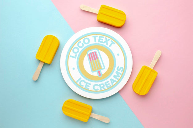 Ice Cream Concept Mock-Up Psd