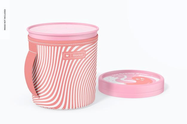 Ice Cream Cover Mockup Psd