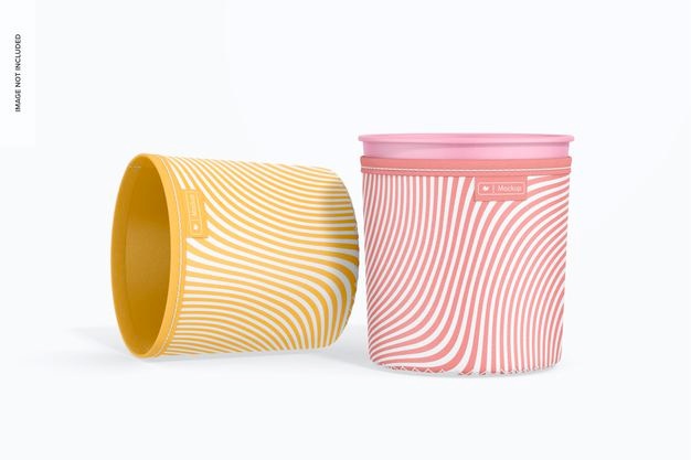 Ice Cream Covers Mockup Psd