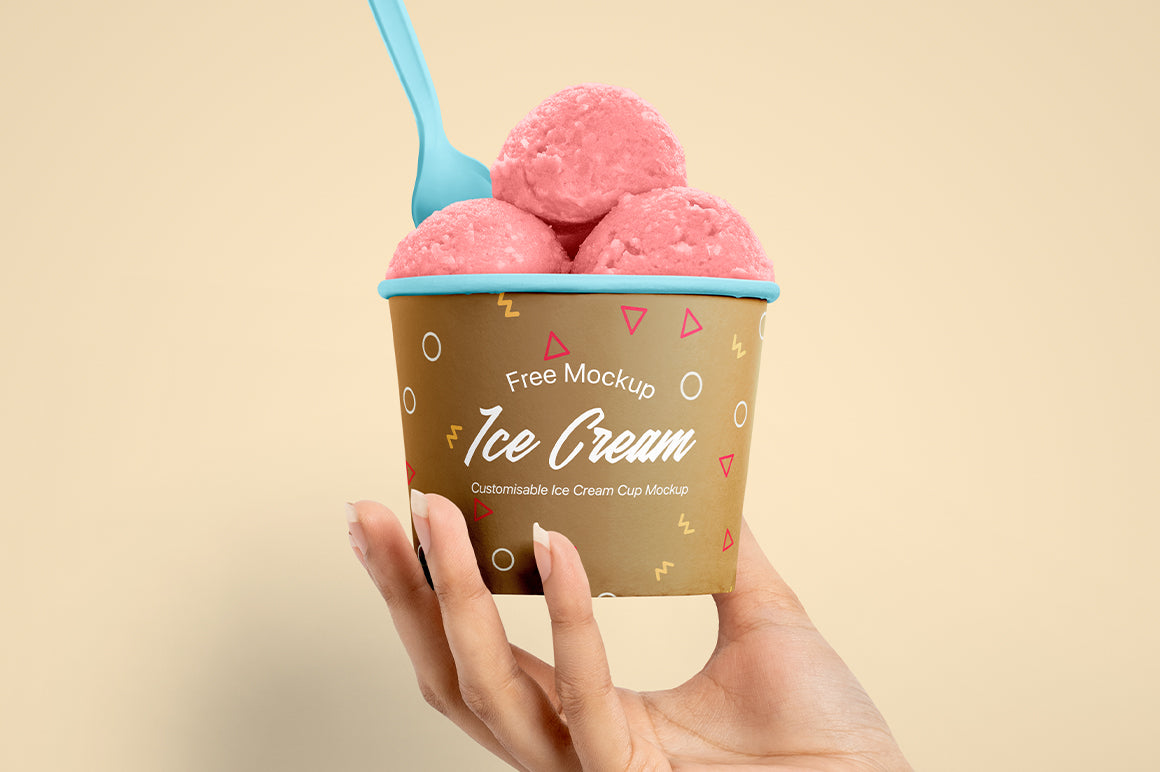 Ice Cream Cup Mockup
