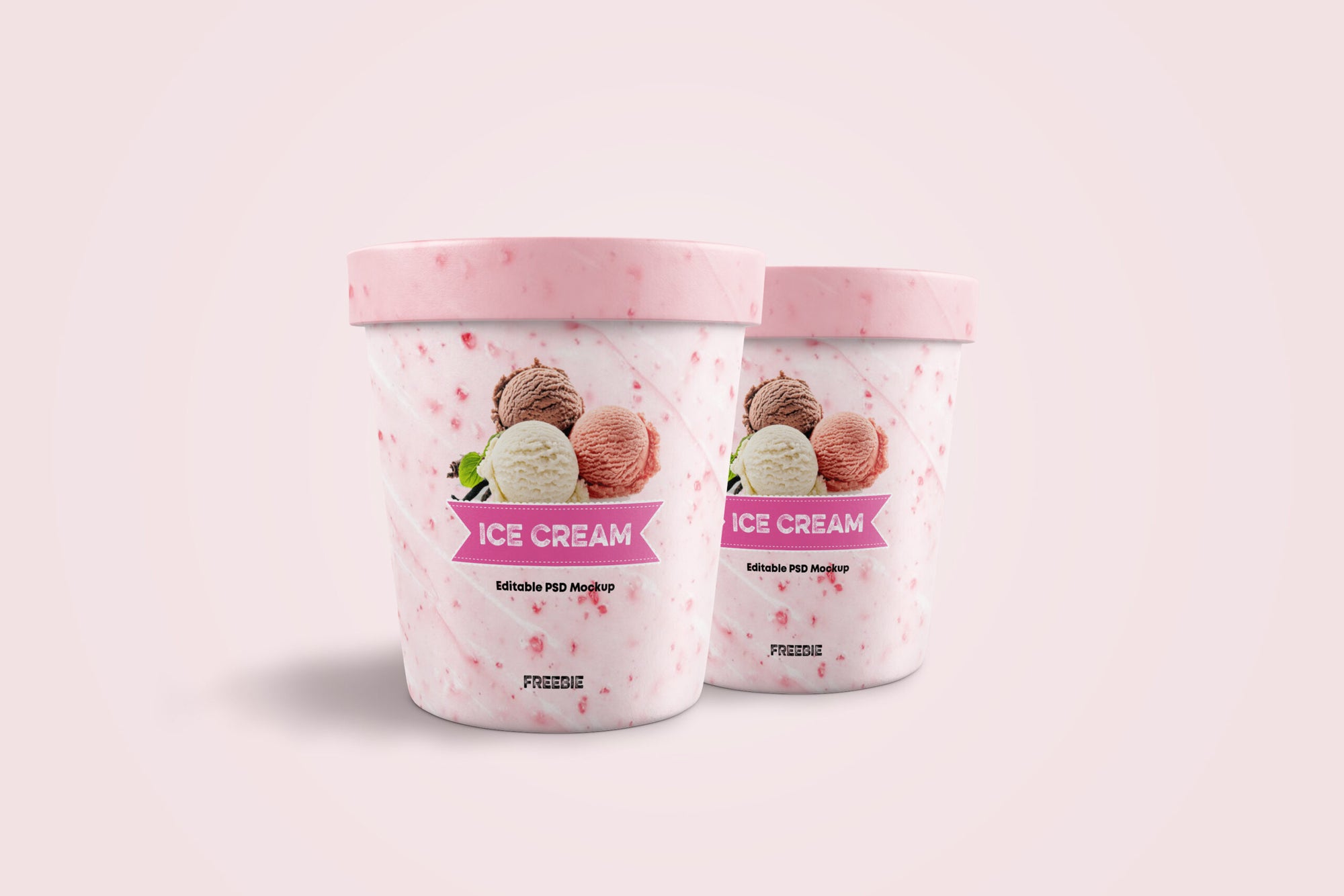 Ice Cream Jar Mockup