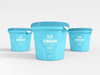 Ice Cream Jar Packaging Mockup Psd