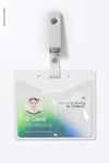 Id Card With Strap Clip Mockup Psd
