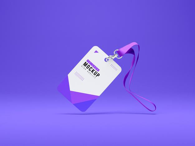 Id Cards Holder Mockup Psd