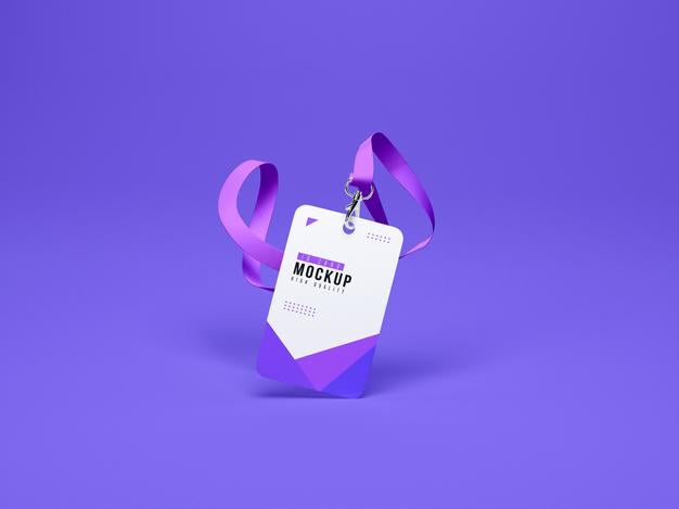 Id Cards Holder Mockup Psd