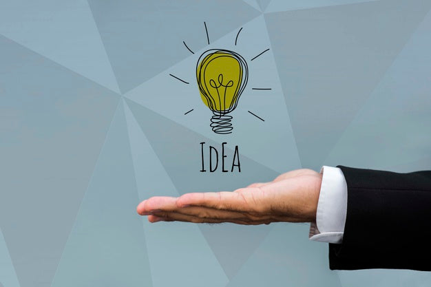 Idea With Light Bulb Marketing Innovation Psd