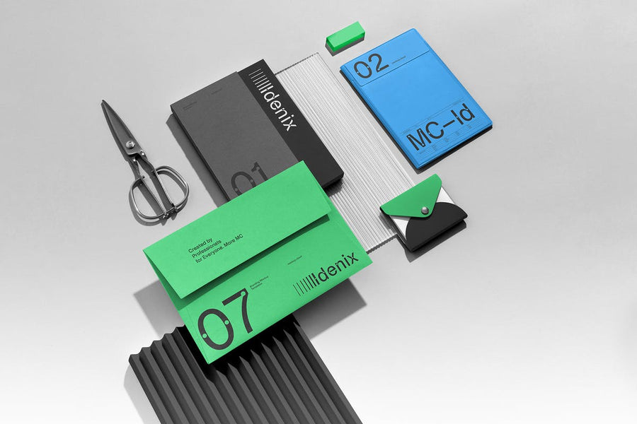 Idenix Stationery Branding Mockup
