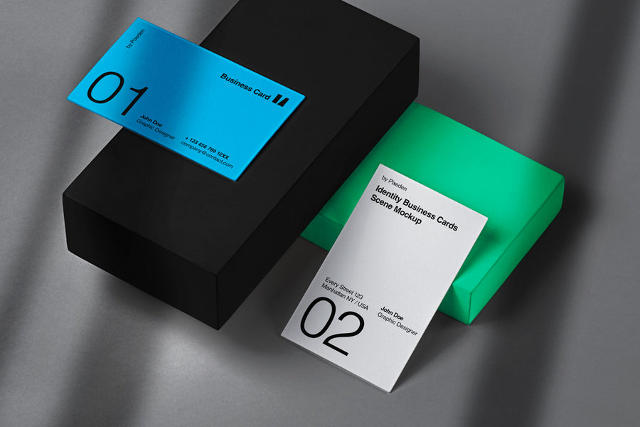 Identity Brand Psd Business Card Mockup