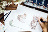 Illustrationist Coloring Adorable Animals Workspace Concept