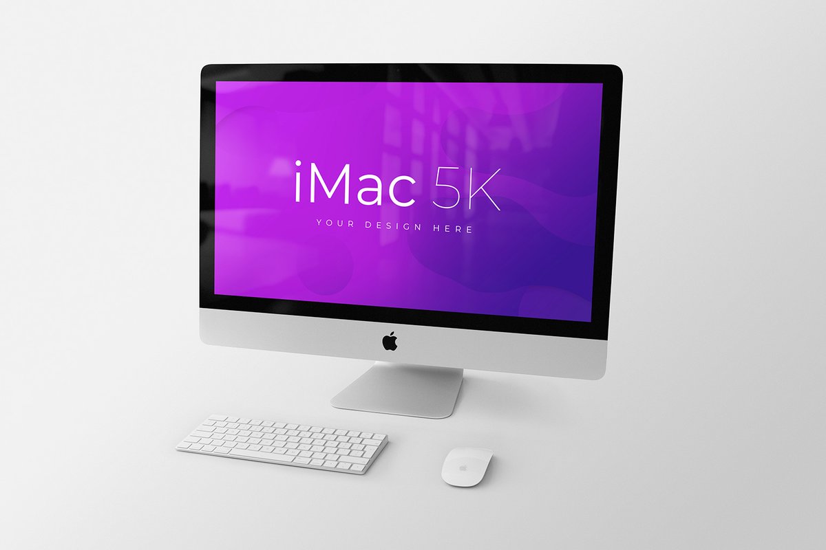 Imac 27-Inch Retina 5K Mockup