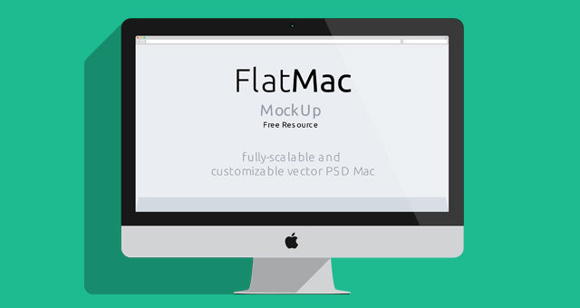 Imac & Macbook Psd Flat Mockup