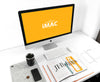 Imac On Designer Workspace Mockup