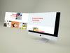 Imac Perspective Extended Screen Mockup