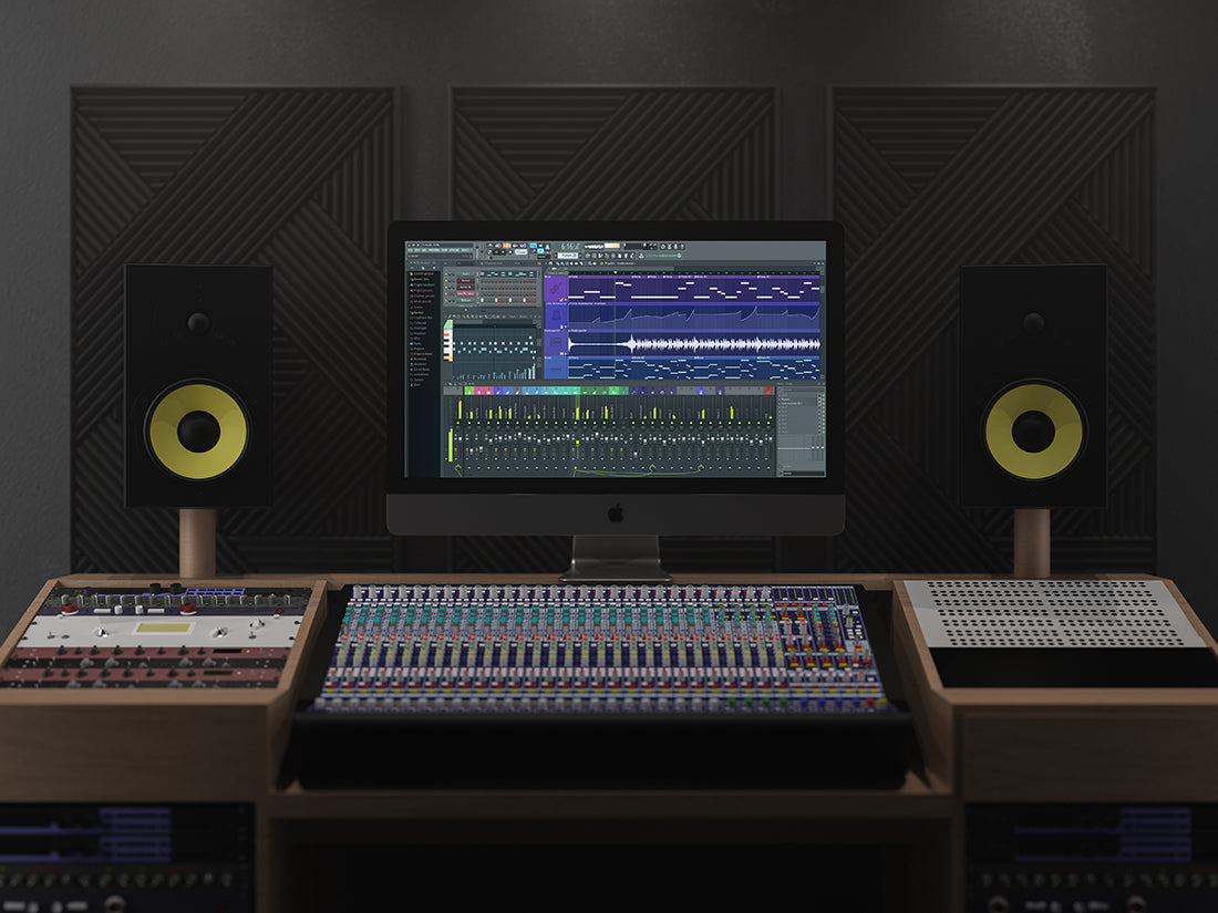 Imac Pro In Music Studio Mockup