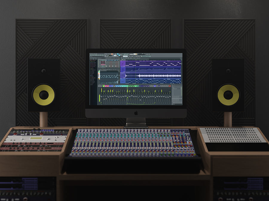 Imac Pro In Music Studio Mockup