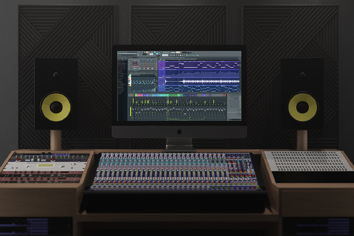Imac Pro In Music Studio Mockup
