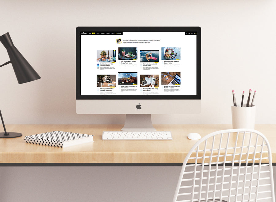 Imac Pro Mockup Psd For Website Screen Presentation