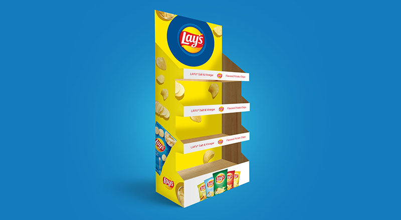 In-Store Product Display Rack Stand Mockup Psd