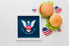 Independence Day Frame With Burgers Psd