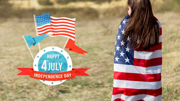 Independence Day Mockup With Copyspace Psd