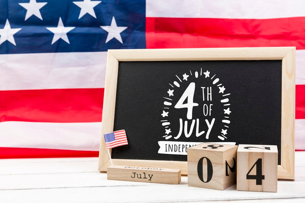 Independence Day Mockup With Slate Psd